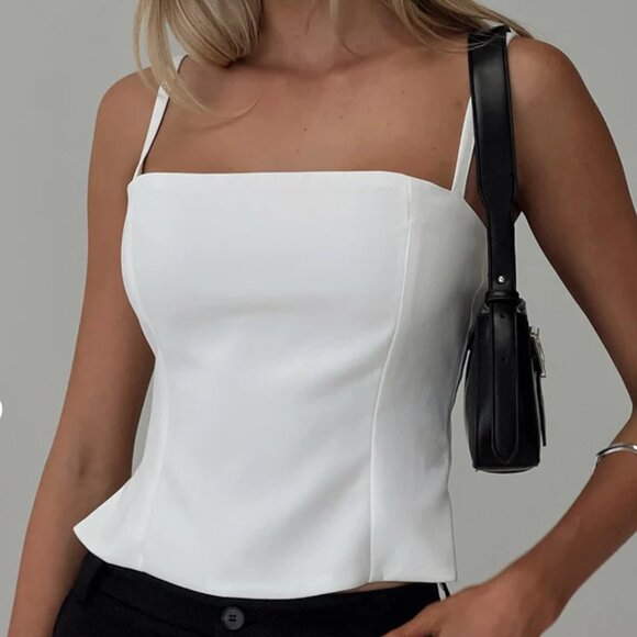 Princess Polly Tops - *NWT* Princess Polly Battersea Top - White